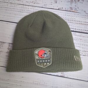 Cleveland Browns New Era Salute to Service Fleece Lined Cuffed Knit Hat Beanie